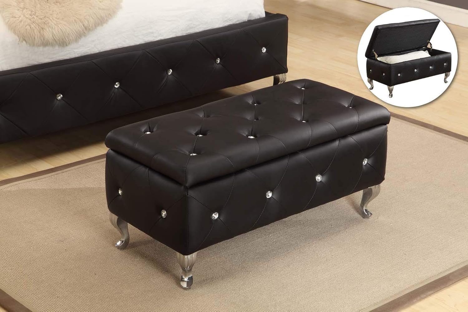 Best king bed ottoman bench