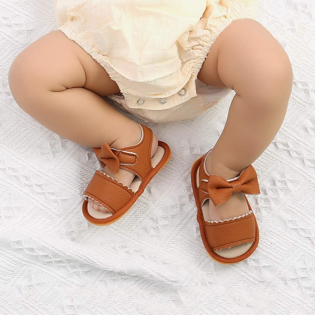  | Infant Baby Girls Sandals Anti-Slip Rubber Sole Toddler First Walker Prewalker Newborn Summer Shoes for Baby Girls | Sandals