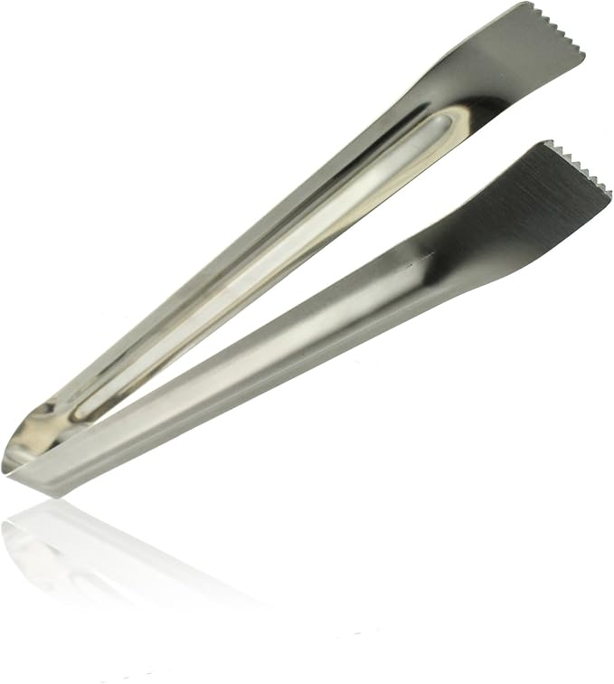 SECFOU 2er Set Küchenzangen Aus Edelstahl – Lange Grillzangen Mit Doppelkopf, Ideal Für Steak, Salat, Buffet & BBQ – Vielseitig, Langlebig, Spülmaschinenfest