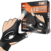 Lenski Fathers Day Gift for Husband Dad, Gifts for Men Flashlight Gloves, Fathers Day Gift from Daughter Wife Son, Dad Gifts 