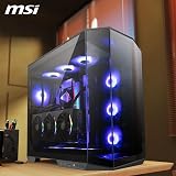 MSI MAG PANO 100R PZ ATX PC Case Vertical GPU Bracket USB Type-C view 8