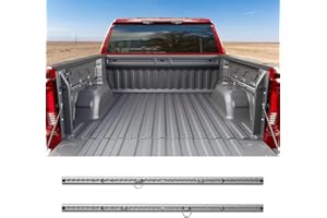 CZmenghe 5.82FT Side Tie Down Rail Compatible with 19-25 Chevy Silverado Trail Rail System GMC Sierra 1500 Truck Bed Rail System Replacement for 2019-2025 Chevy Silverado Accessories (Side Trail Rail)
