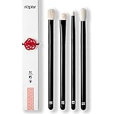 rephr The Core Eye Set – 4 Natural Goat Hair Makeup Brushes for Blending, Shading, Detail & Crease, Handmade in Kumano, Japan