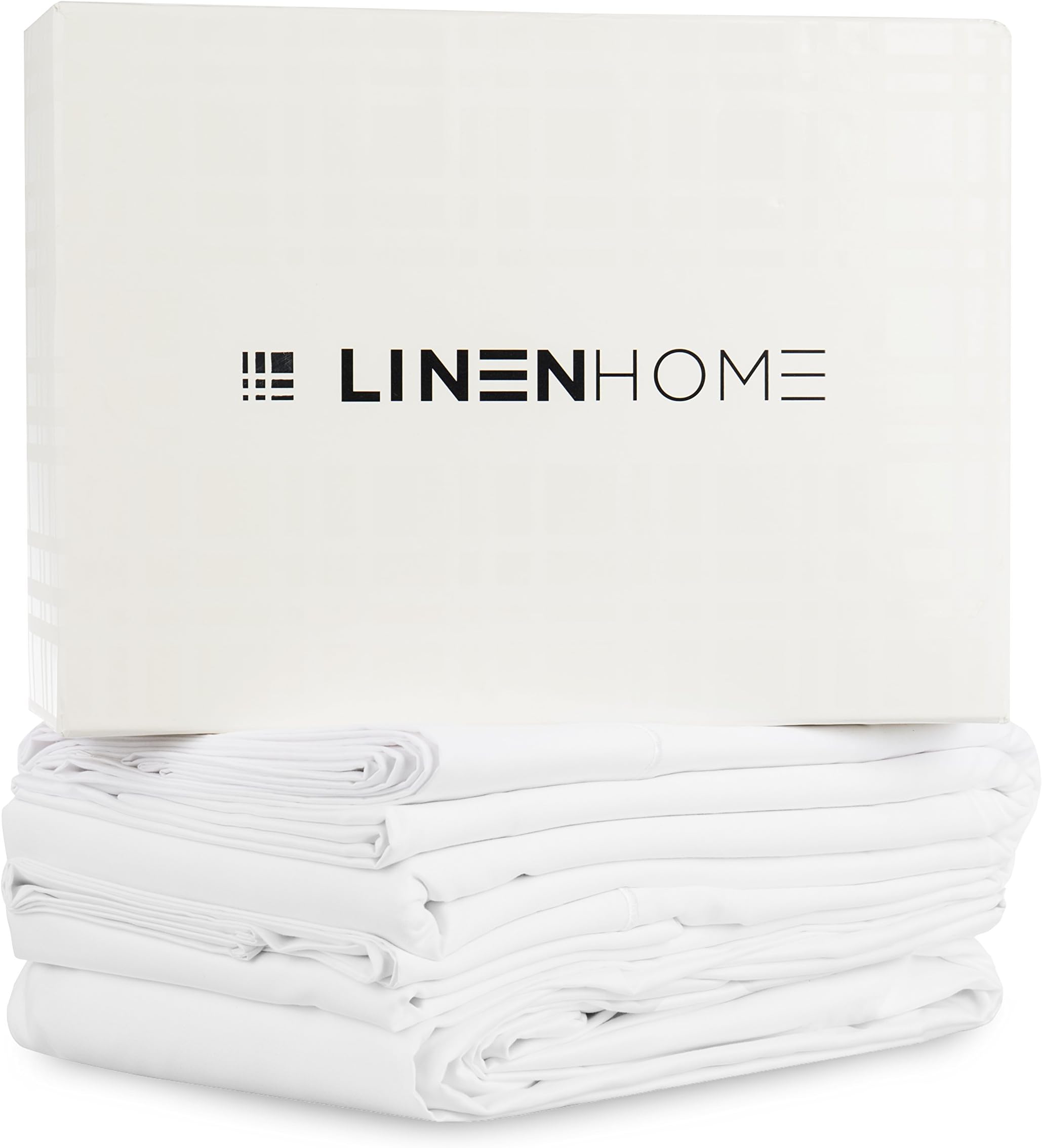 800 Thread Count Egyptian Cotton California King Sheets, Bright White: 4 Piece, Breathable Deep Pocket Bedroom Sheets Set with Satin Weave Fitted and Flat Sheet and Two Pillowcases