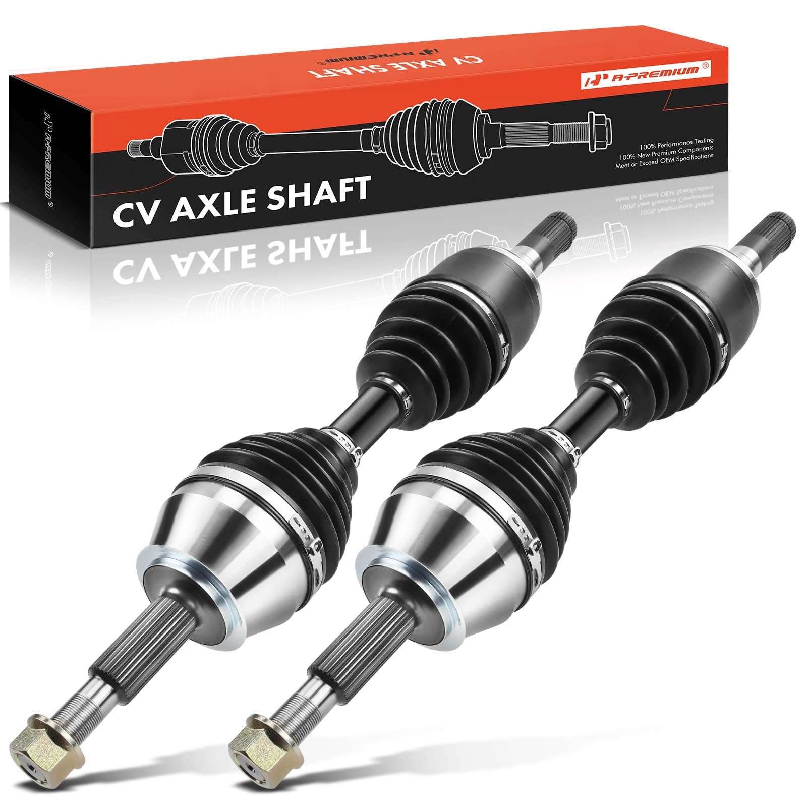 Photo 1 of ** FACTORY SEALED/ NO RETURNS ** A-Premium Pair (2) Front CV Axle Shaft Assembly - Compatible with Nissan Titan XD 2016 2017 2018 2019 2020, 4WD - Driver and Passenger Side, with Heavy Duty Thermoplastic Outboard Boot