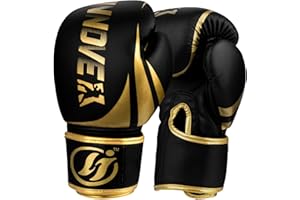 LJINNOVEX Boxing Gloves for Men & Women, Sparring Training Gloves for Boxing, Kickboxing, Muay Thai, MMA, Heavy Bag Workout Gloves with Multi-Layer Padding, Secure Fit, 10 12 14 16 oz
