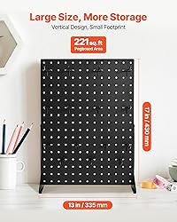 VEVOR Pegboard Display Stand, 17 x 13 Inch Tabletop