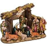 Kurt Adler Nativity Set with 11 Figures and Stable