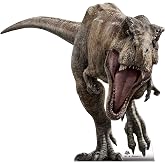 Cardboard People T-Rex Cardboard Cutout - Jurassic World | Made in USA, 74 x 76 inches, 2015 film, Single-sided print, Easel back included