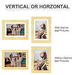 Vittanly 5x7 Picture Frames for Wall Set of