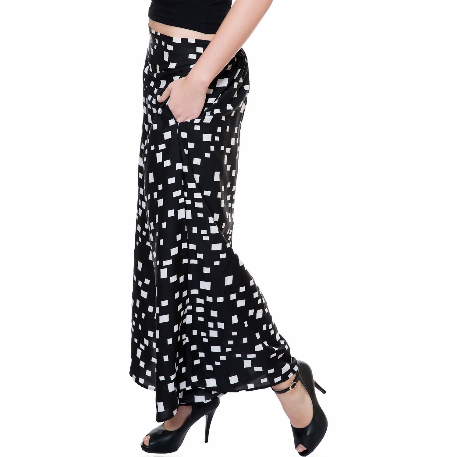 tashi printed poly crepe stylish plazzo for women pack of 2