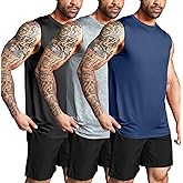 Boyzn Men's 3 Pack Workout Tank Tops Gym Athletic Muscle Tee Bodybuilding Fitness Sleeveless T-Shirts