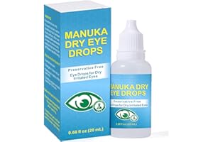 ZOXY Manuka Honey Drops, Fast Relief for Dry Eyes, Long-Lasting Hydration, Relieves Moderate to Severe Dry Eye Symptoms, 0.68 FL OZ