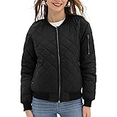 Argstar Women's Quilted Bomber Jakcet with 5 Pockets (XS-XXL)