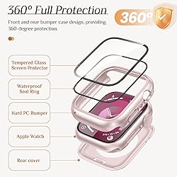 2-Pack Goton Waterproof Apple Watch Case for SE