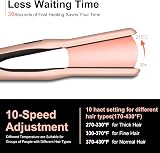 JAETON Mini Hair Straightener Pencil Flat Iron Rose Gold 100-240V 220C view 3
