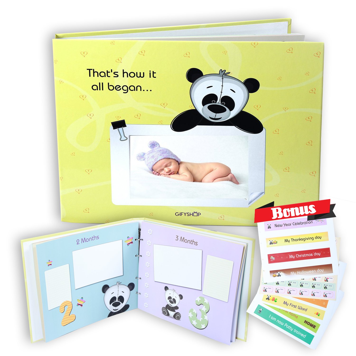 first 5 years baby record book