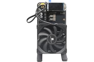 New Upgraded Bitaxe Miner NerdQaxe++ Rev 6.1 6T 100W BTC Miner 2.4G WiFi 16.5 J/TH Crypto Machine, Quiet Open-Source Mining M