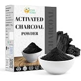 Herbs Botanica Activated Charcoal Powder, Food Grade, 2 oz | Bamboo charcoal powder for baking, soap making, face masks, and DIY skincare.