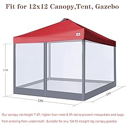 SCOCANOPY Replacement Mesh sidewall for Most 12x12