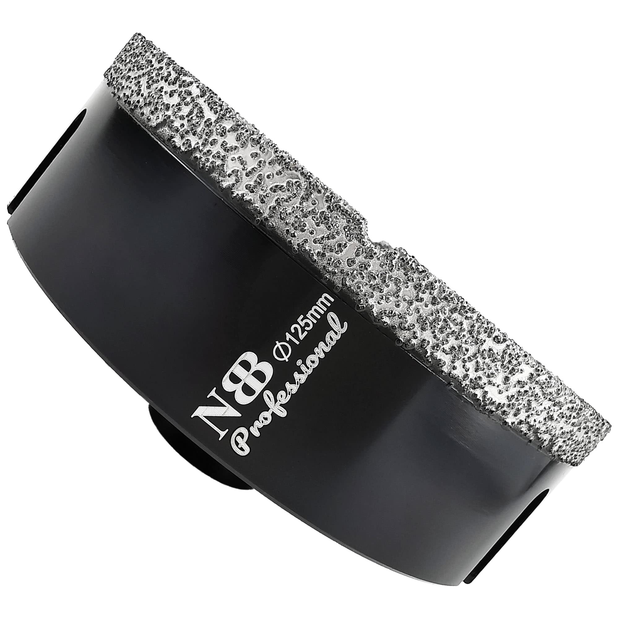 NBB Vacuum brazed Diamond Hole Saw with M14, for Dry or Wet Drilling Professionally on Hard Porcelain, Ceramic, Tile, Granite, Marble, Fast, Durable, for Angle Grinder (125mm) — image 1