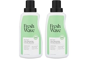 Fresh Wave Odor Removing Laundry Booster, 24 fl. Oz., Pack of 2 - Laundry Scent Booster, Safer Odor Relief, Natural Plant-Based Odor Eliminator, Pet Bedding, Activewear, Blankets & Fabrics