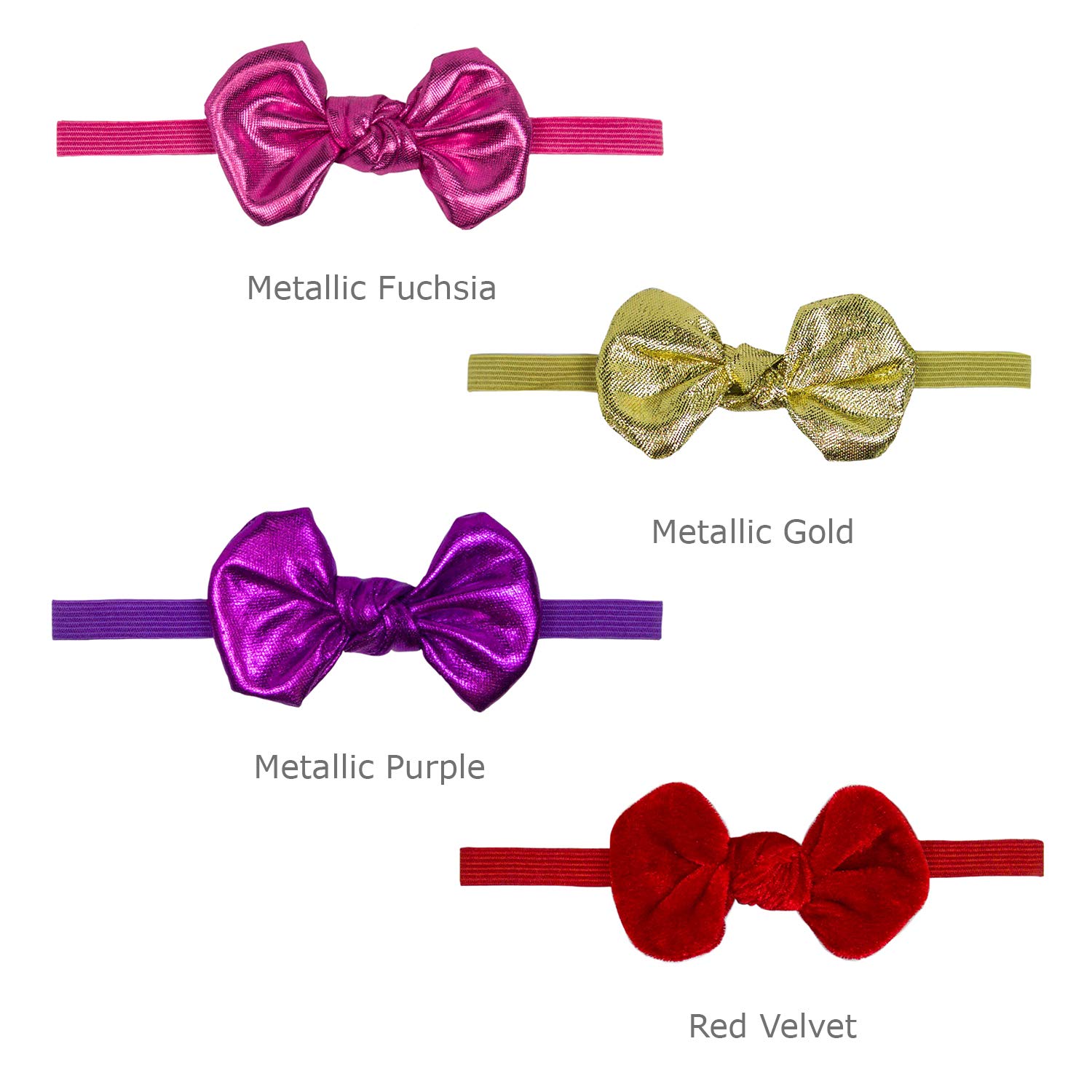 red velvet baby headband