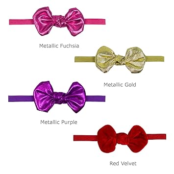 red velvet baby headband