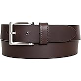 Nautica Men's Casual Leather Belt | Everyday | Classic | Pants | Jeans | Khakis | Chinos | Metal Buckle