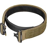 FAIRWIN Tactical Balttle Belt, 2" Molle Rigger War Combat Belt with Quick Release Buckle Law Enforcement Duty Belts for Men