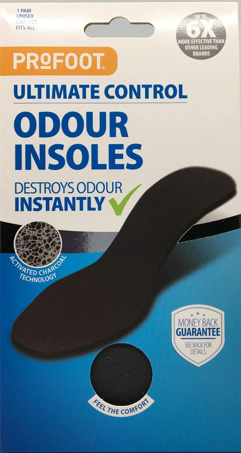 Profoot Ultimate Control Odour Insoles 1 Unisex Pair Amazon.co.uk Beauty