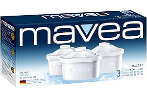 MAVEA Maxtra Replacement Filter for MAVEA Water Filtration Pitcher, 3-Pack, White