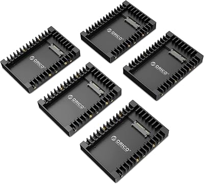 5 Packs ORICO 2.5 to 3.5 SSD HDD Drive Bay Adapter SATA III Caddy Bracket Tray