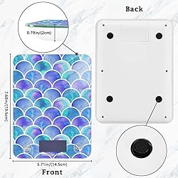 Colorful Mermaid Food Scale Waterproof Digital