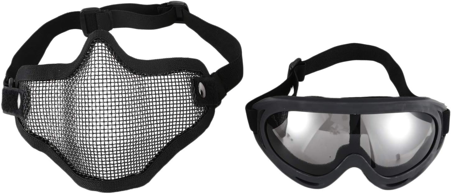 Équipement de protection pour paintball Visage Complet Maille Masque Acier Grille Airsoft