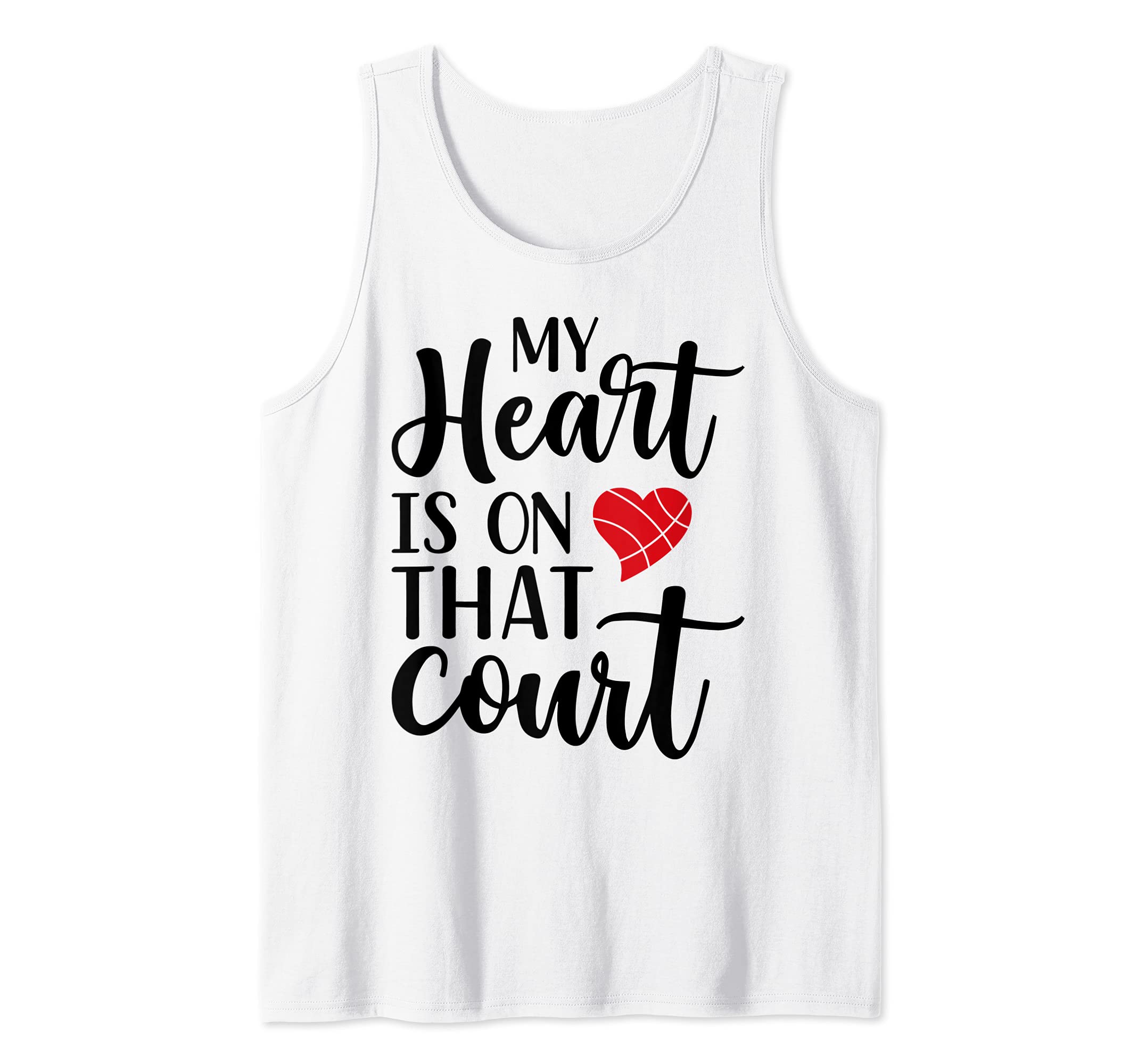 My Heart Is.... That Court Cute Basketball Tank Top
