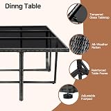 Panana 10 Seater Rattan Garden Dining Set with Large Table and 6 Chairs view 3
