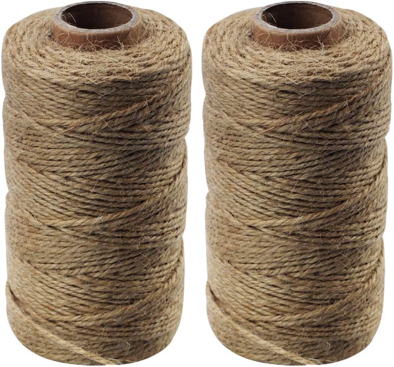 Jute Twine, iLoving Natural Cotton Twine for Cooking