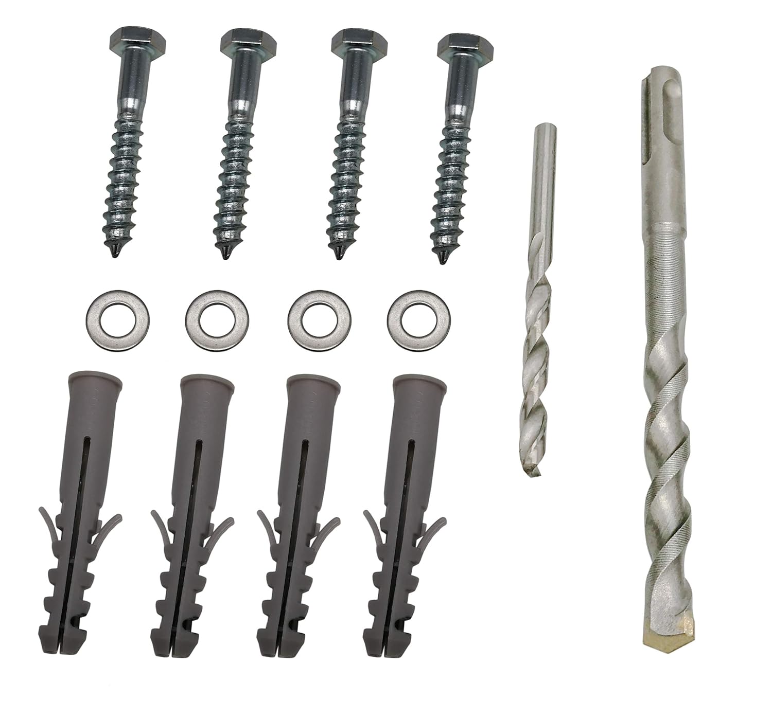 Lag Bolt Kit For Mounting Tv Bracket Into Wood Or Concrete Wall Heavy Duty Bolts Anchors And 2 Drill Bits Amazon Co Uk Electronics Photo