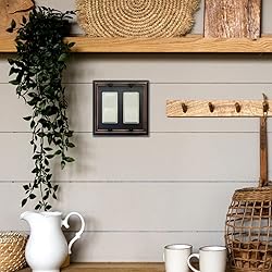 OKAWYC Double Decorator Light Switch Cover Adler