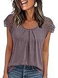 AUTOMET Womens Casual Dressy Tops 2025 Summer Short