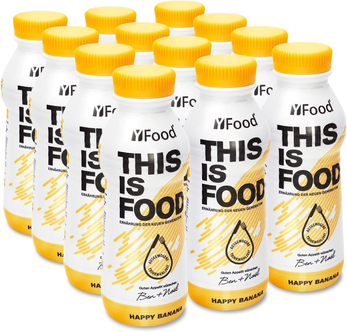 yfood Happy Banana, tasty meal replacement, THIS IS FOOD drink, 30 g of protein, 26 vitamins and mineral (12 x 500ml) - Image 3