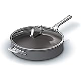 Ninja Foodi NeverStick Premium Hard-Anodized 5-Quart Sauté Pan with Glass Lid, C30150