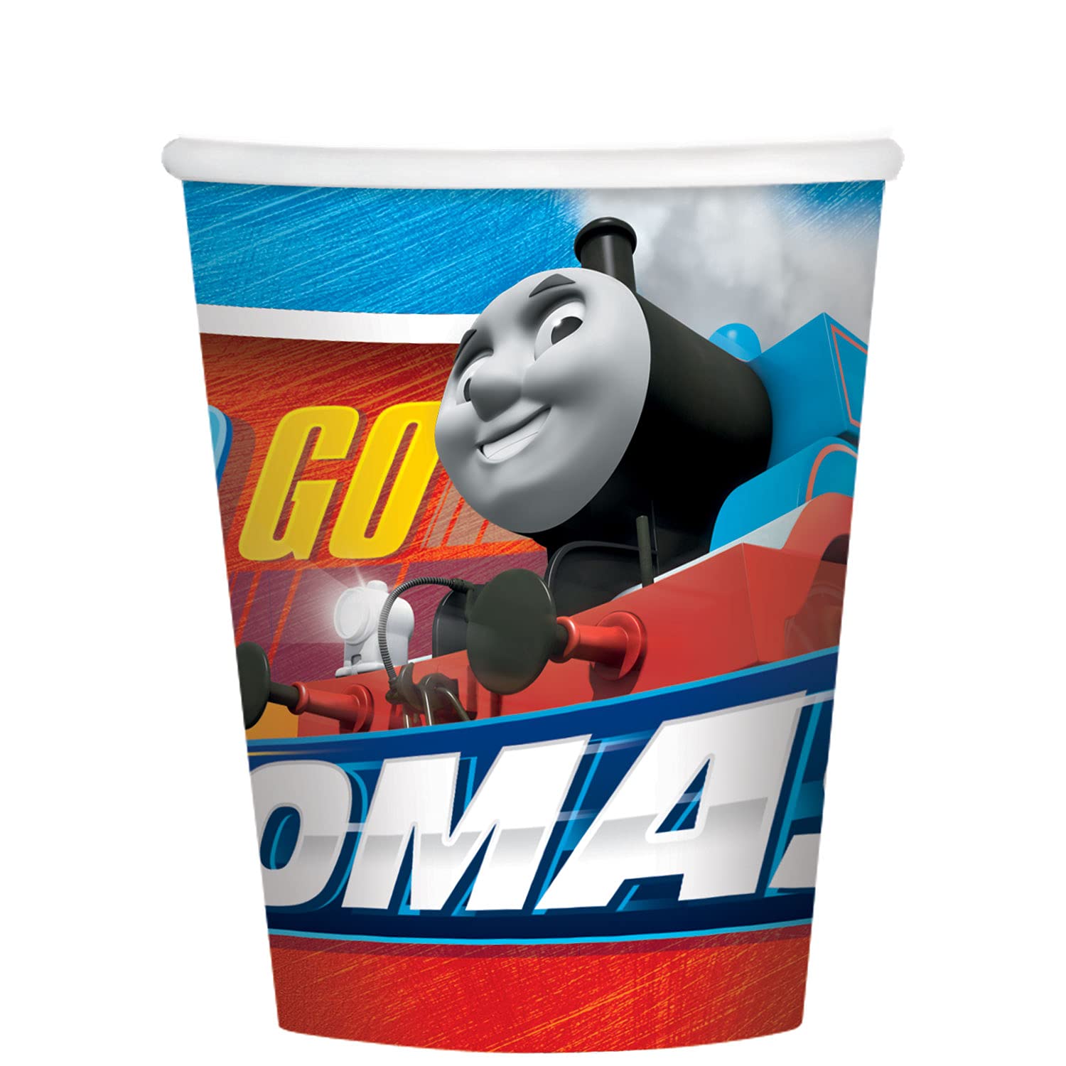 (PKT) Thomas The Tank Engine Paper Cups 266ml (8 pk)