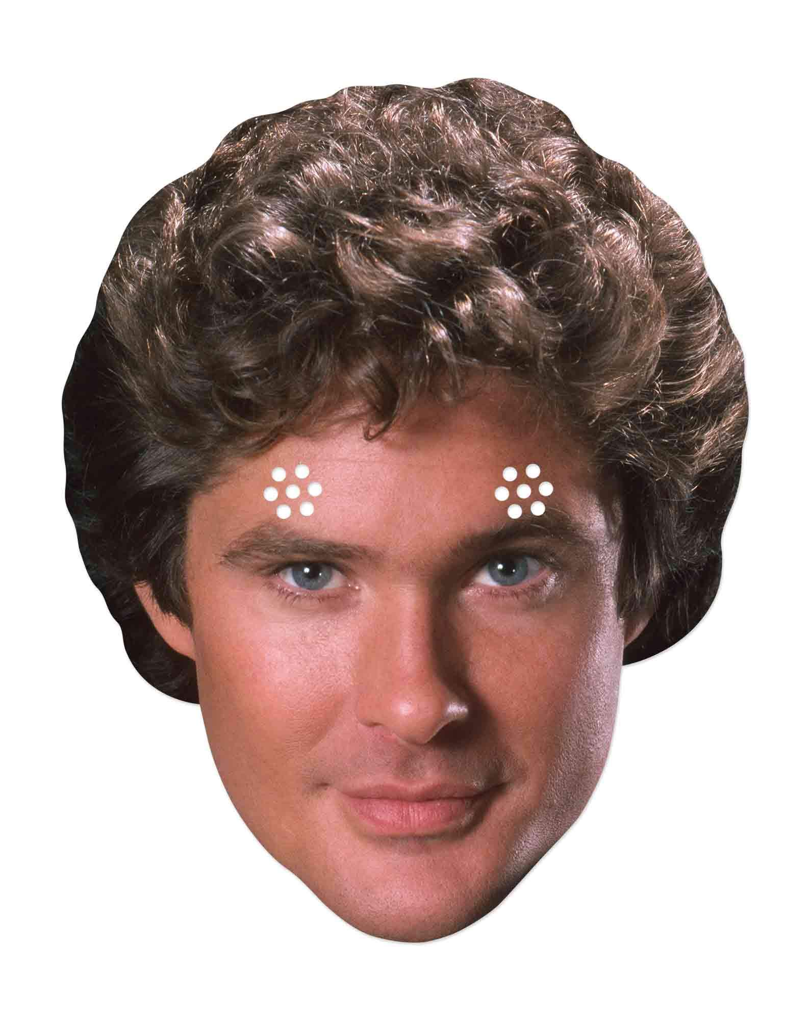 Star Cutouts SM351 Knight Rider David Hasselhoff Cardboard Face Mask – TV Costume Fancy Dress