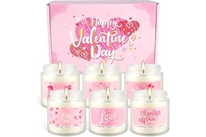 GRCDOYVL Candle Gifts,6pack Valentine's Scented Candle-Long Lasting Burning-Aromatherapy Candle for Men Husband Boyfriend,Romantic Gifts for Women, Girlfriend Wife,Mother,Home Decor,Anniversary