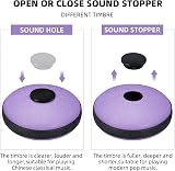 LEKATO 6 Inch Steel Tongue Drum D Key with Carry Bag Lavender view 3