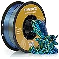 Kingroon PLA 3D Printer Filament, Triple Color Silk PLA Filament, Dimensional Accuracy +/- 0.03 mm, 1 kg Spool(2.2lbs), 1.75 mm, Red Yellow Green
