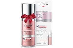 Eucerin Radiant Tone Dual Serum Dark Spot Corrector, Dark Spot Serum with Thiamidol and Hyaluronic Acid, Helps Visibly Reduce the Look of Dark Spots, Holiday Gifts for Self Care, 1 Fl Oz Bottle