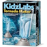 Rhode Island Novelty 4M KidzLabs Tornado Maker Kit - STEM, Science Lab | Create a spinning vortex in a water bottle; battery powered weather experiment for STEM classrooms and science fairs